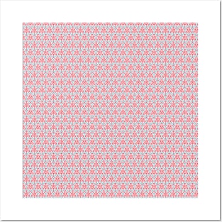 Arrows Pattern - Pink and light blue Posters and Art